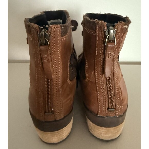 Merrell Shiloh II Ankle Boots Women Size 9.5 Brown Leather and Wool J004418 - Picture 4 of 10